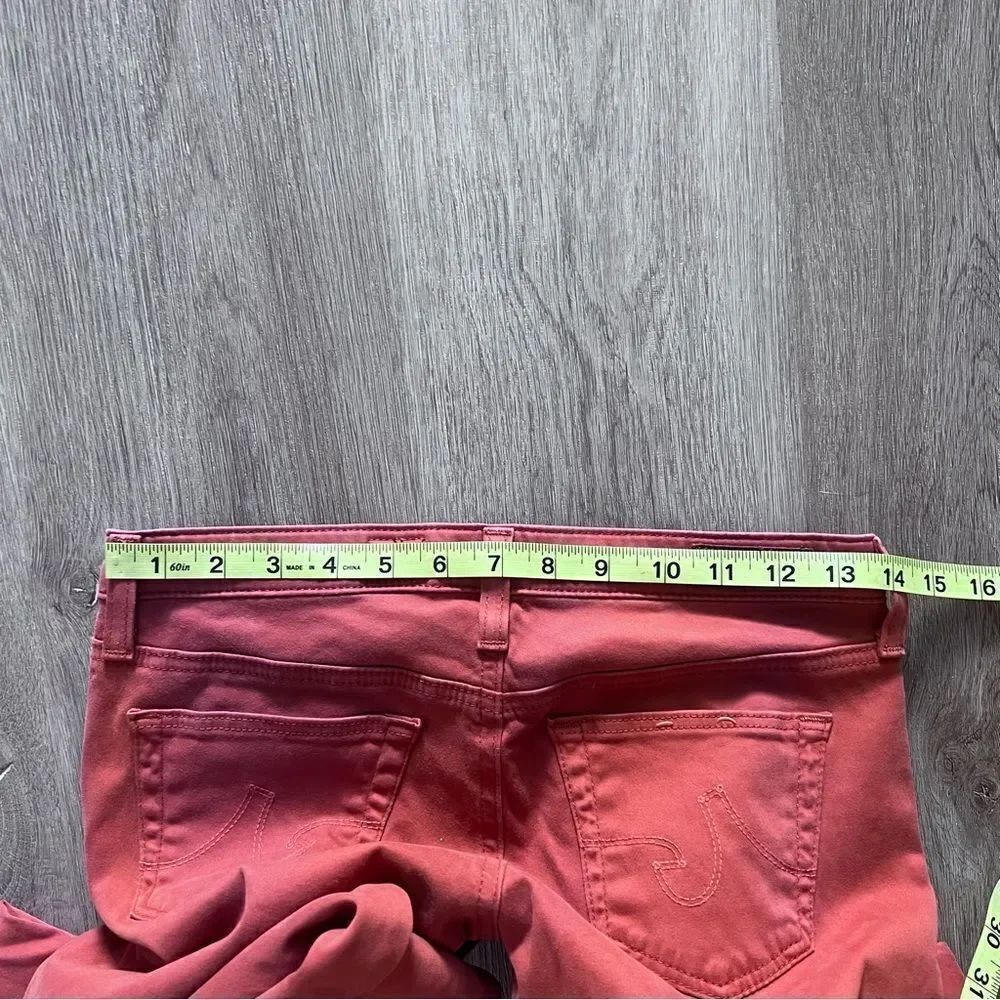 Adriano Goldschmied The Stilt Cigarette Leg Womens Jeans Pants Orange Size 25R - Picture 5 of 7